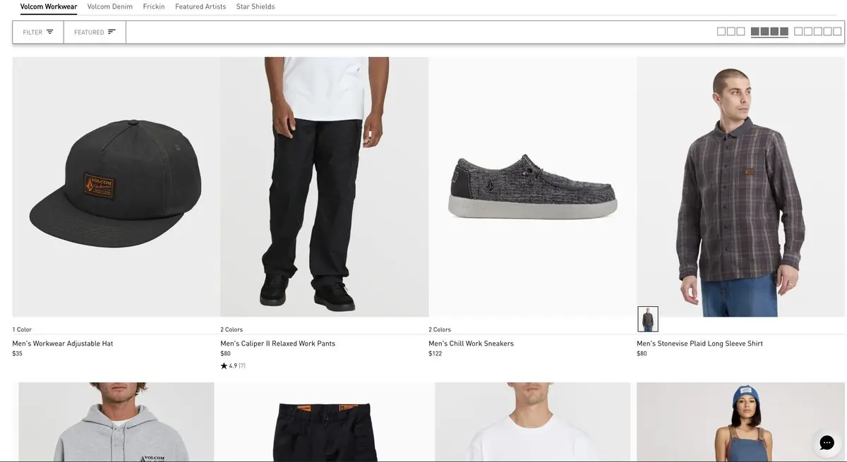 Volcom: Collection grid
